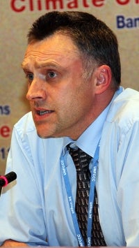 Ian Gray representing the GEF at the UN Climate Change Conference in Bangkok, 2011