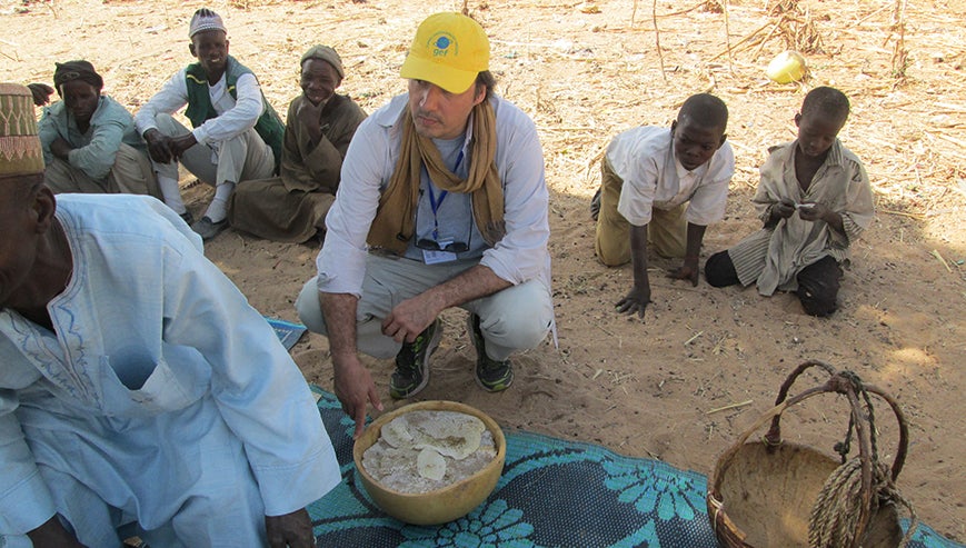 Jean-Marc Sinassamy at a project meeting in Niger