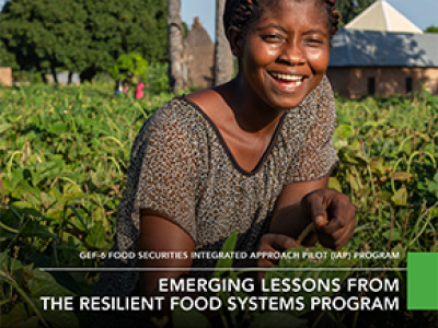 Cover image for publication "GEF-6 Food Securities IAP Program: Emerging Lessons from the Resilient Food Systems Program"