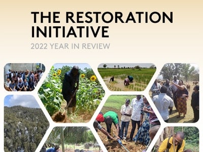 Cover image for publication "The Restoration Initiative: 2022 Year in Review"