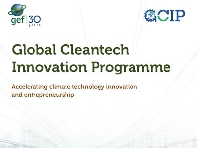 Cover image for publication "Global Cleantech Innovation Programme"
