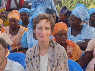 Woman in a group photo