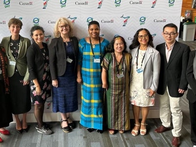 Group photo of GEF Gender Partnership at Seventh GEF Assembly