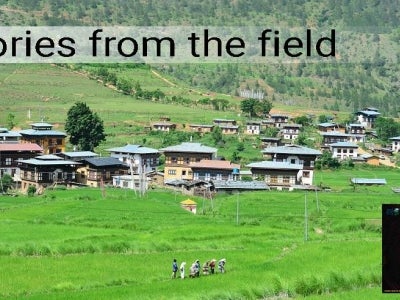 Village in Punakha Valley, Bhutan