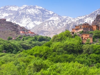 Town of Imlil in the Atlas Mountains