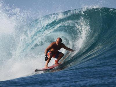 Carlos Manuel Rodriguez surfing