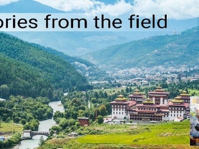 View of Thimphu city, capital of Bhutan