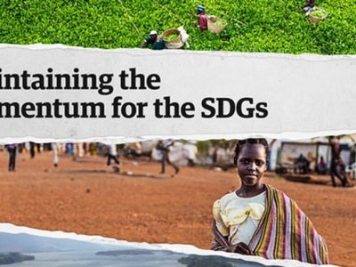 \"Maintaining the momentum for the SDGs\" event cover