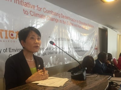 CEO Naoko Ishii expressed GEF support for the initiative as a founding member