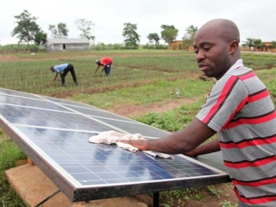 Solar panel in Benin