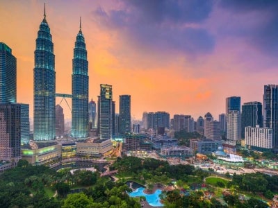 Kuala Lumpur skyline at dusk