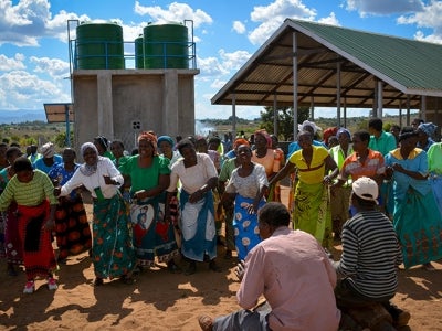 Happy community in Malawi