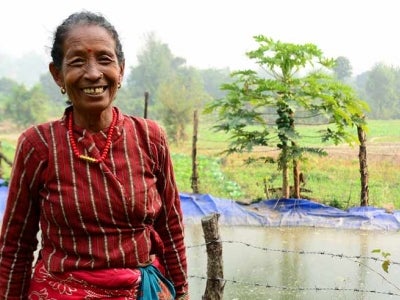 Farmer in Nepal