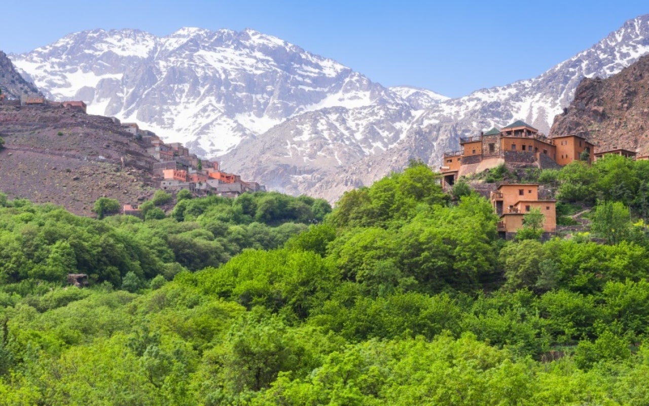 Town of Imlil in the Atlas Mountains