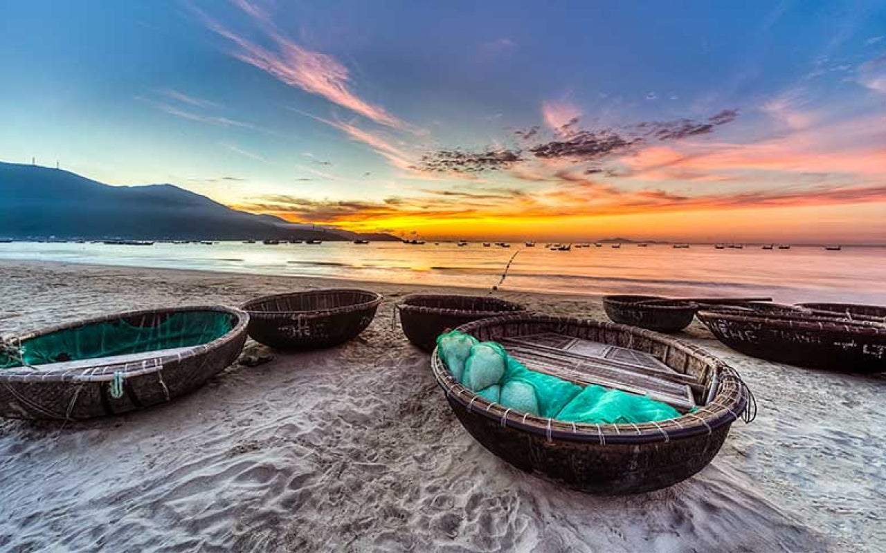 Traditional boats in Viet Nam