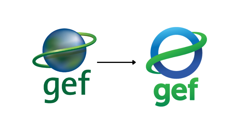 Old GEF logo to new one