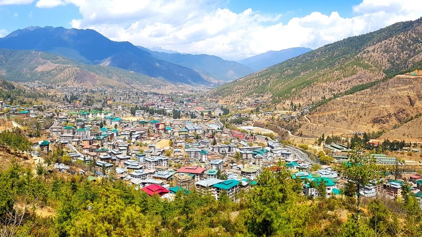 Landscape photo of Thimphu, Bhutan