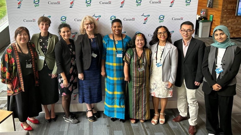Group photo of GEF Gender Partnership at Seventh GEF Assembly