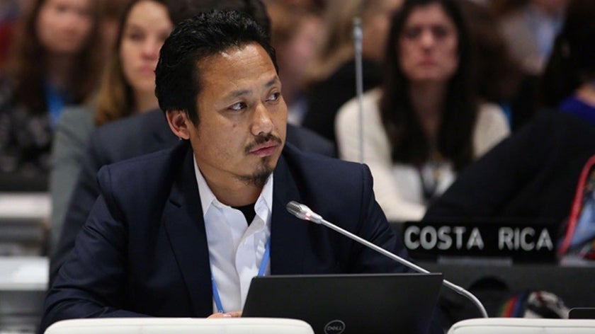 Tshewang Dorji at UNFCCC COP25 in Madrid, Spain