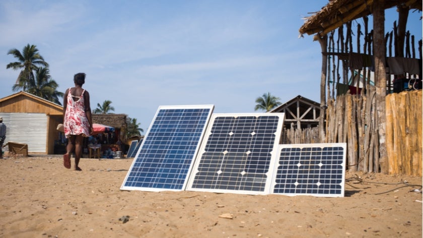 Solar panels in Madagascar