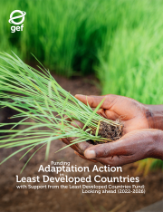 Cover image for publication "Funding Adaptation Action in Least Developed Countries with Support from the LDCF"